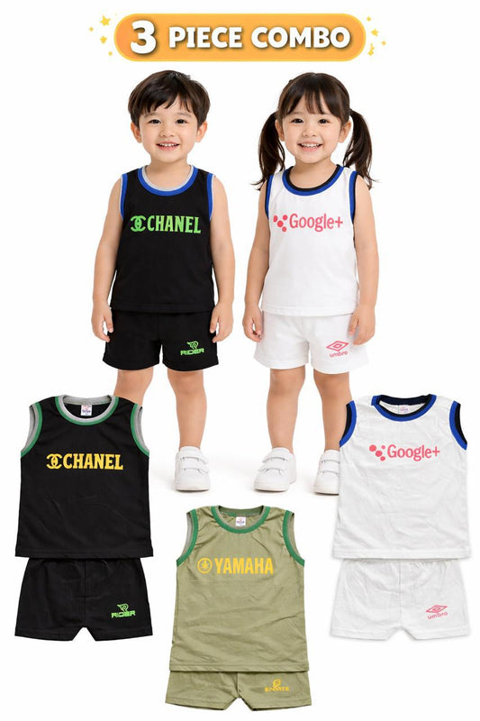 Sleeveless Unisex Plain Full Set (Combo 3)