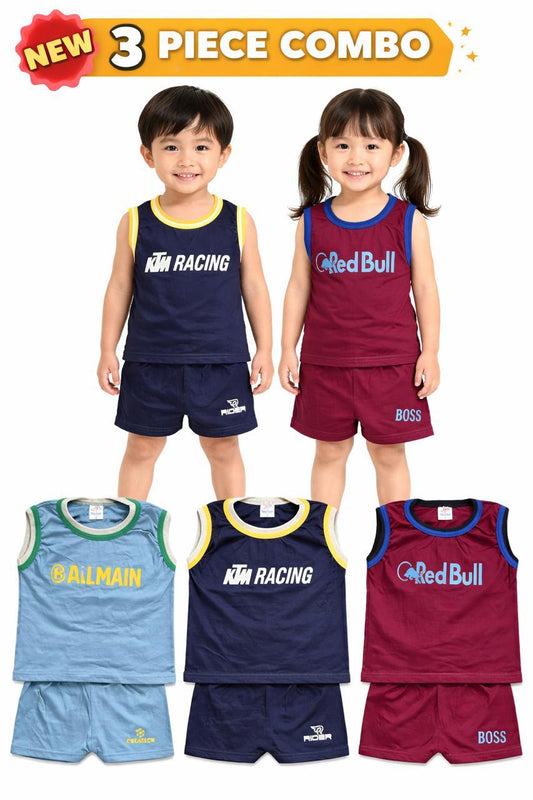 Sleeveless Unisex Plain Full Set (Combo 3)